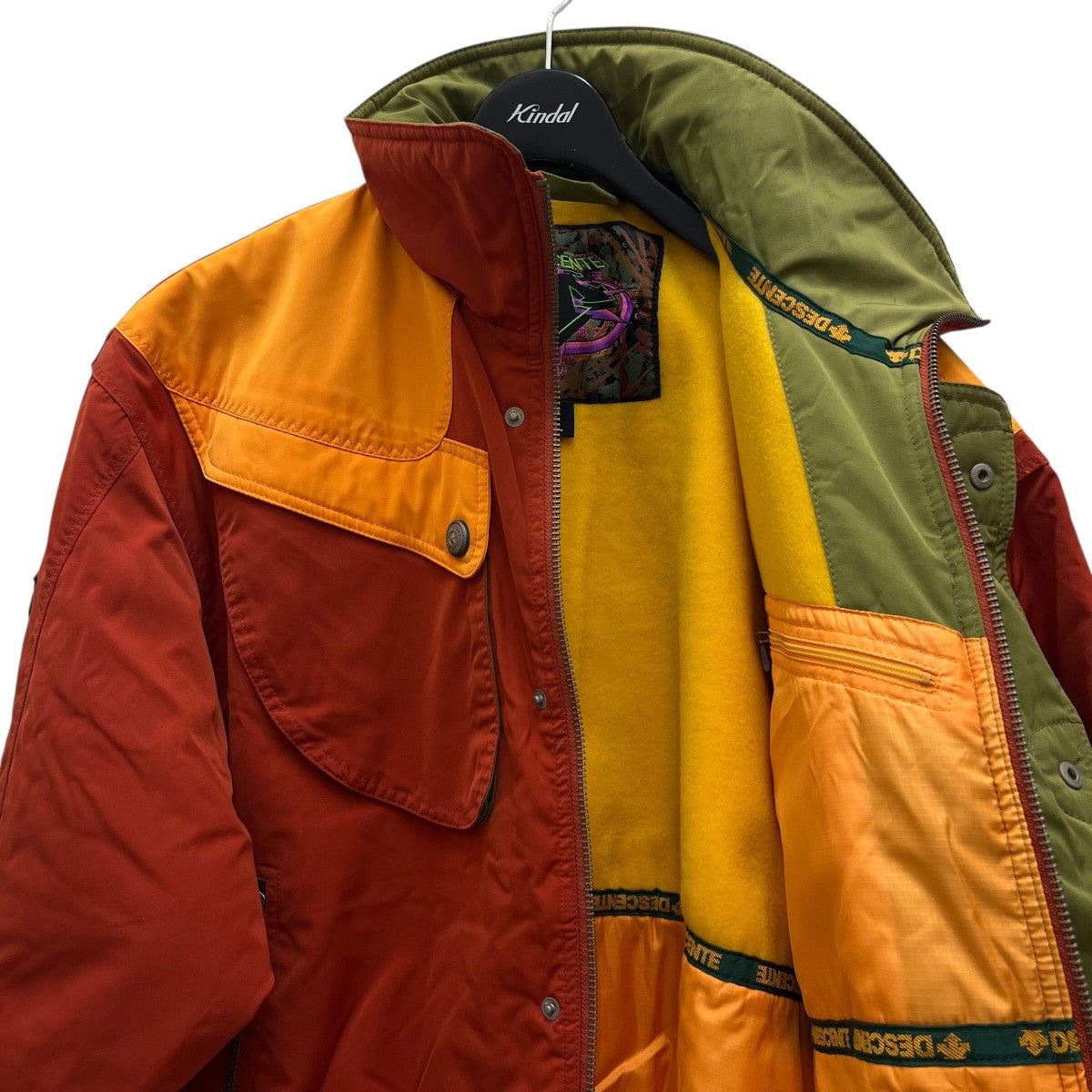 DESCENTE(デサント) 80-90S vintage中綿ジャケット オレンジ サイズ L