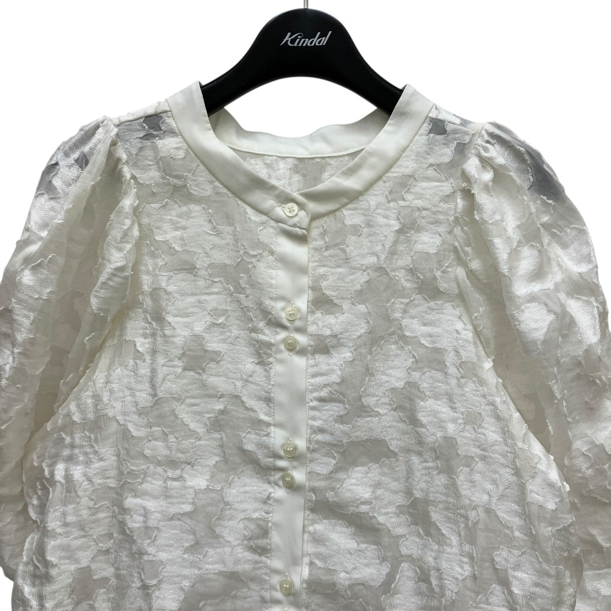 イネラ INella カットジャガードシャツ 121200035 ホワイト サイズ：FREE INella(イネラ) カットジャガードシャツ121200035 121200035
