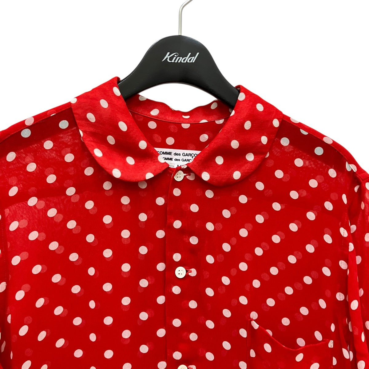 COMME des GARCONS(コムデギャルソン) ドット柄半袖シャツRM