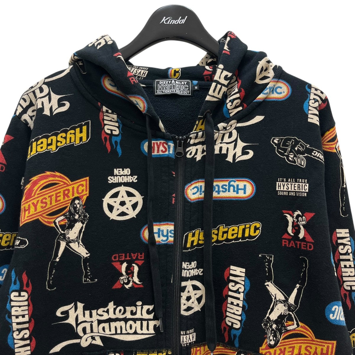 HYSTERIC GLAMOUR トラック ジャケット パーカー HYSTERIC GLAMOUR 「HYSTERIC GLAMOUR」 ジップアップパーカー