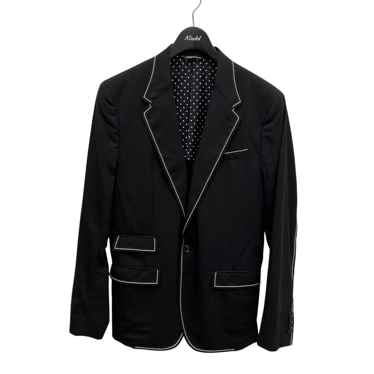 Dolce&Gabbana ショートジャケット ブラック SS25 Dolce & Gabbana logo-tag Track Jacket | Black | FARFETCH