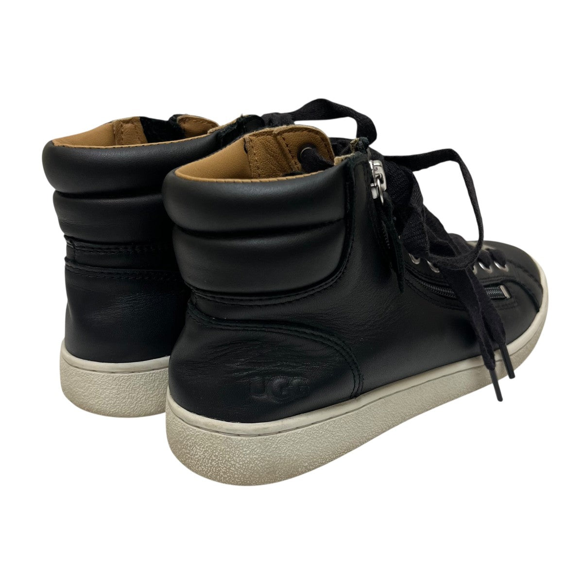 ugg ファー付きブラックハイカットスニーカー UGG(アグ) ハイカットスニーカー ブラック サイズ 24cm｜【公式