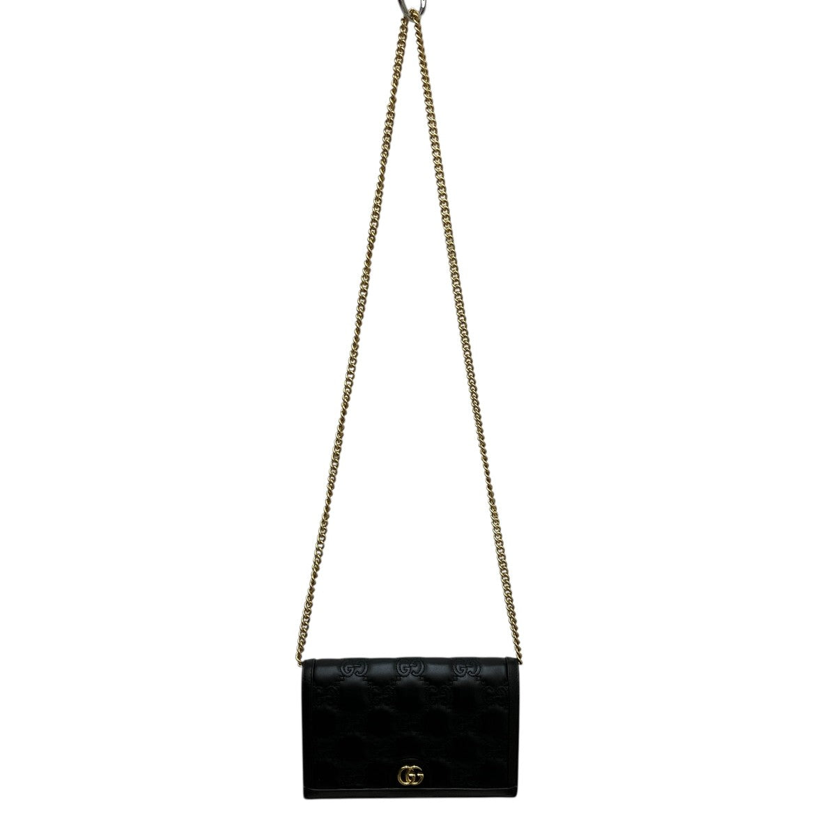 ✨美品✨GUCCI グッチ　ウォレットチェーン レザー GUCCI(グッチ) GGマトラッセ レザー チェーンウォレット