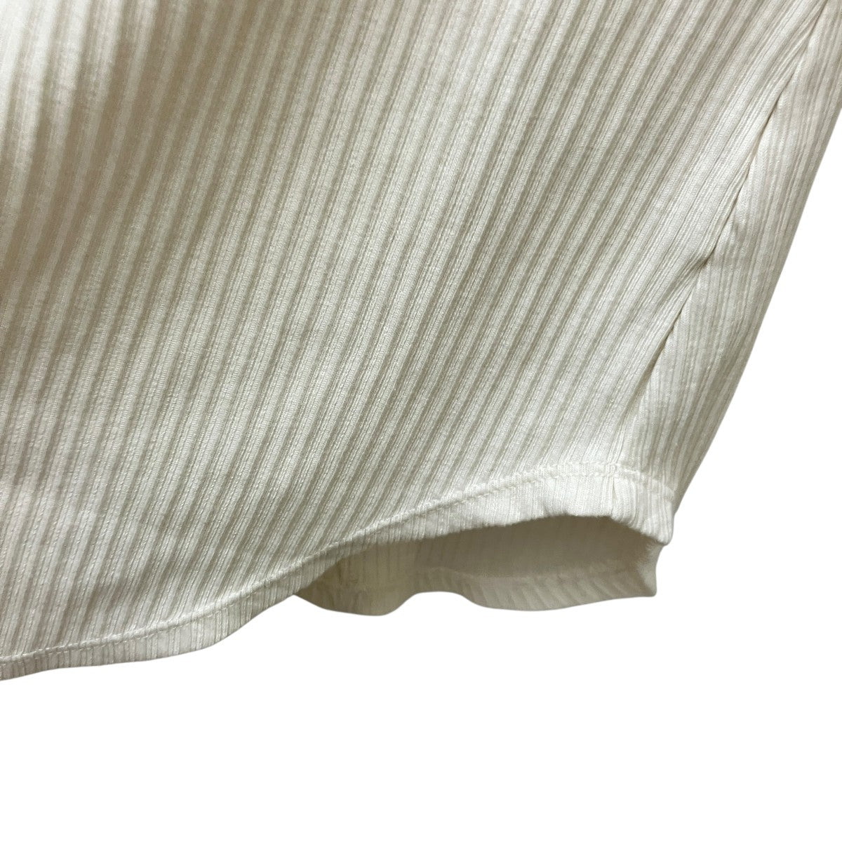 CLANE BACK OPEN RIB TOPS - BEIGE長袖カットソー12105-1082 古着・中古-4枚目のアイテム画像
