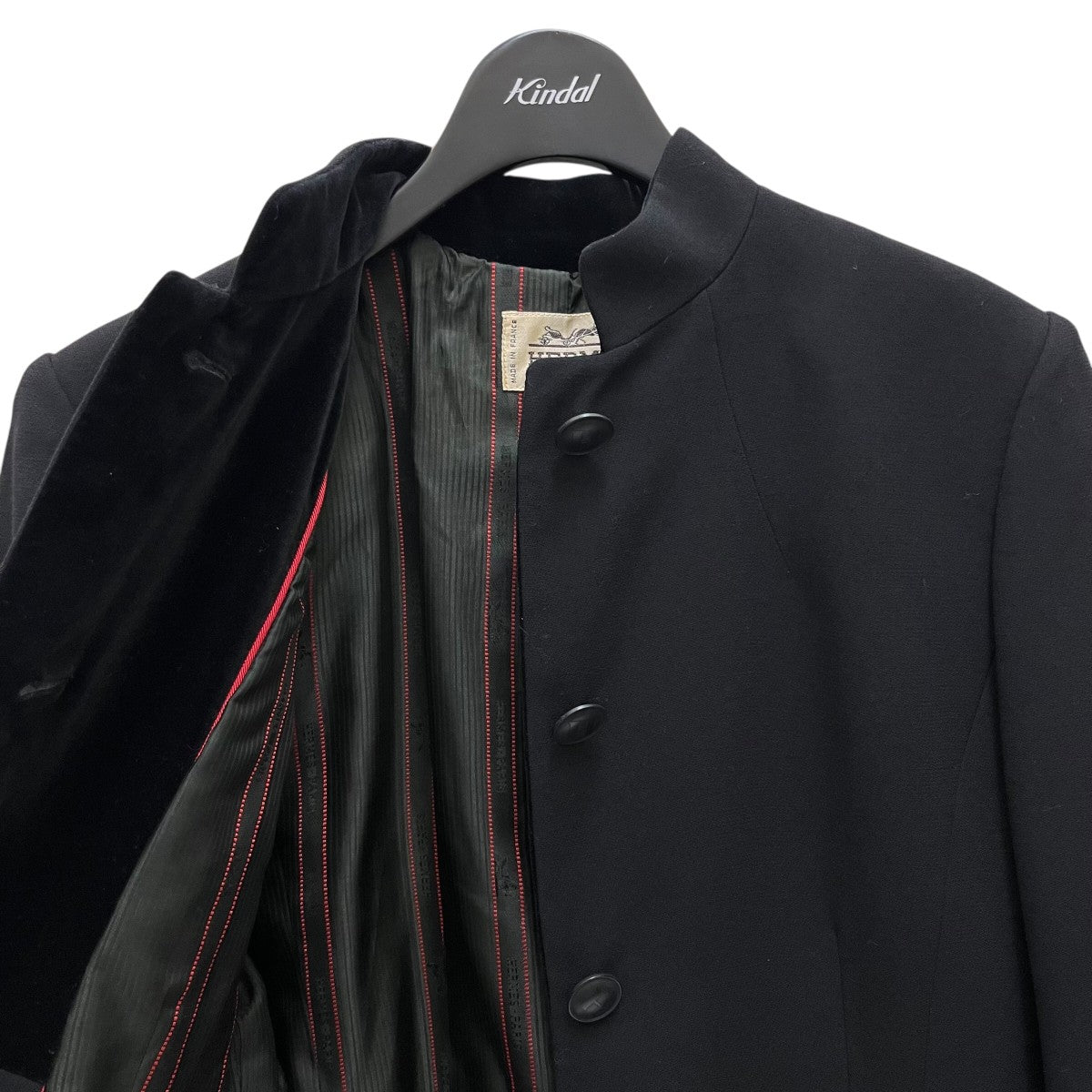 HERMES(エルメス) マオカラーテーラードジャケット ブラック サイズ 40