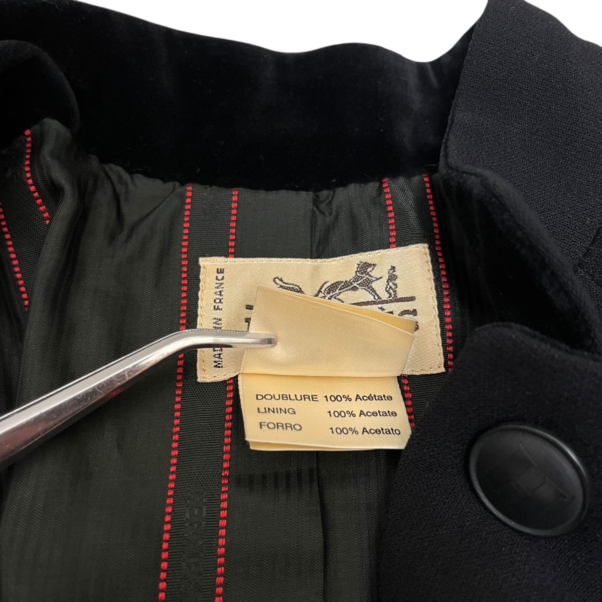 HERMES エルメス テーラードジャケット 44 新品未使用 HERMES（エルメス）テーラードジャケット 紺 サイズ:44(S位) メンズ