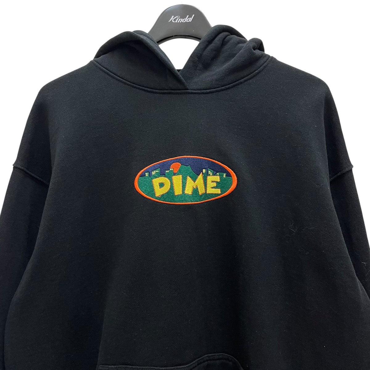Dime(ダイム) VILLE HOODIEプルオーバーパーカー ブラック