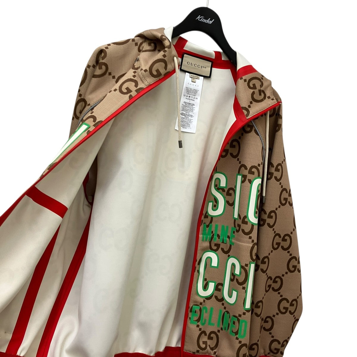 GUCCI(グッチ) ジャンボGG 100周年モノグラム柄ジップパーカー