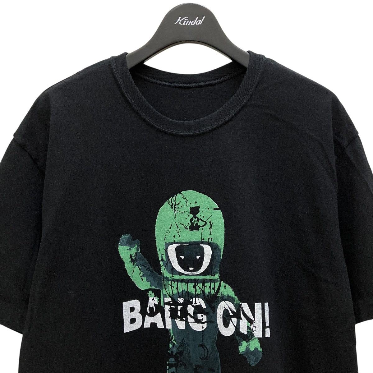 クメジェーピー×ワイズバングオン KUME．JP×Y’S BANG ON! プリントTシャツ YK-T86-052 ブラック サイズ：2 KUME．JP×Y'S BANG ON! プリントTシャツYK-T86-052 YK-T86-052