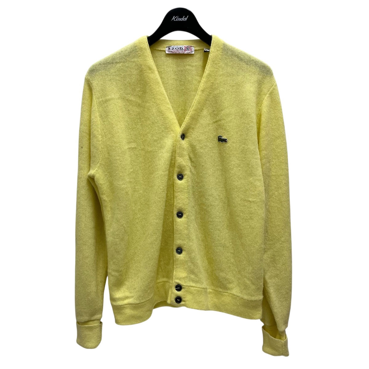IZOD×LACOSTE 70's VintageVネックカーディガン イエロー