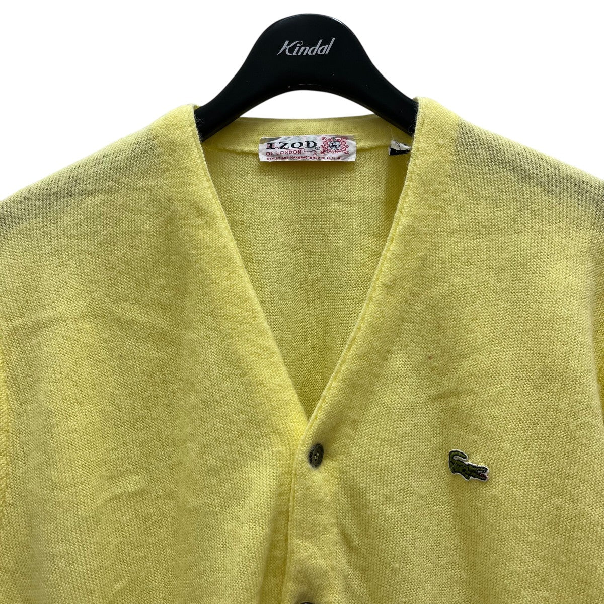 【にっぱ】Lacoste イエローカーディガン オーガニックコットンニットカーディガン | LACOSTE/ラコステ