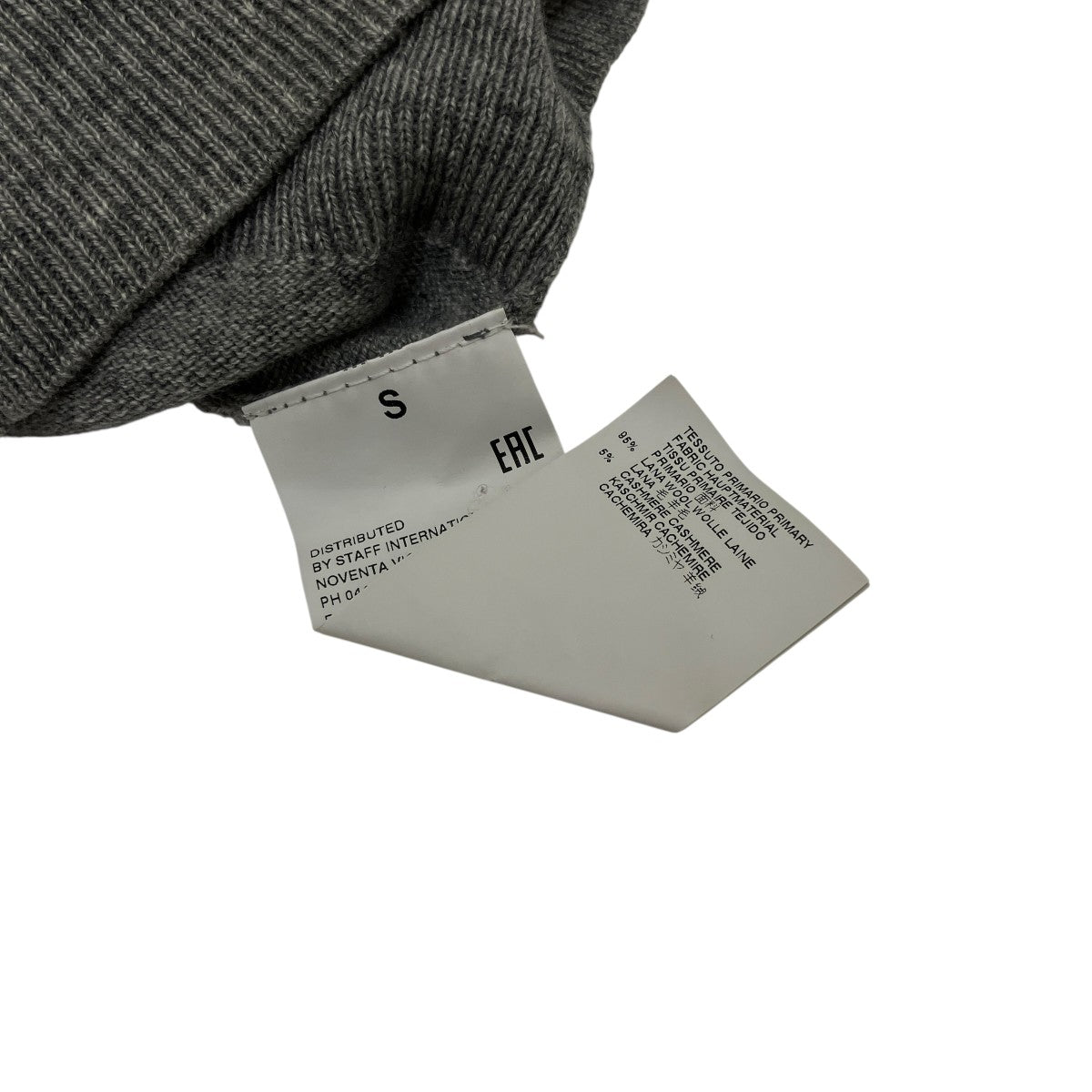 マルタンマルジェラ MM6 Maison Margiela 15AW カシミヤ混タートルネックニット S32HA0408 グレー サイズ：S MM6 Maison Margiela(マルタンマルジェラ) 15AWカシミヤ混