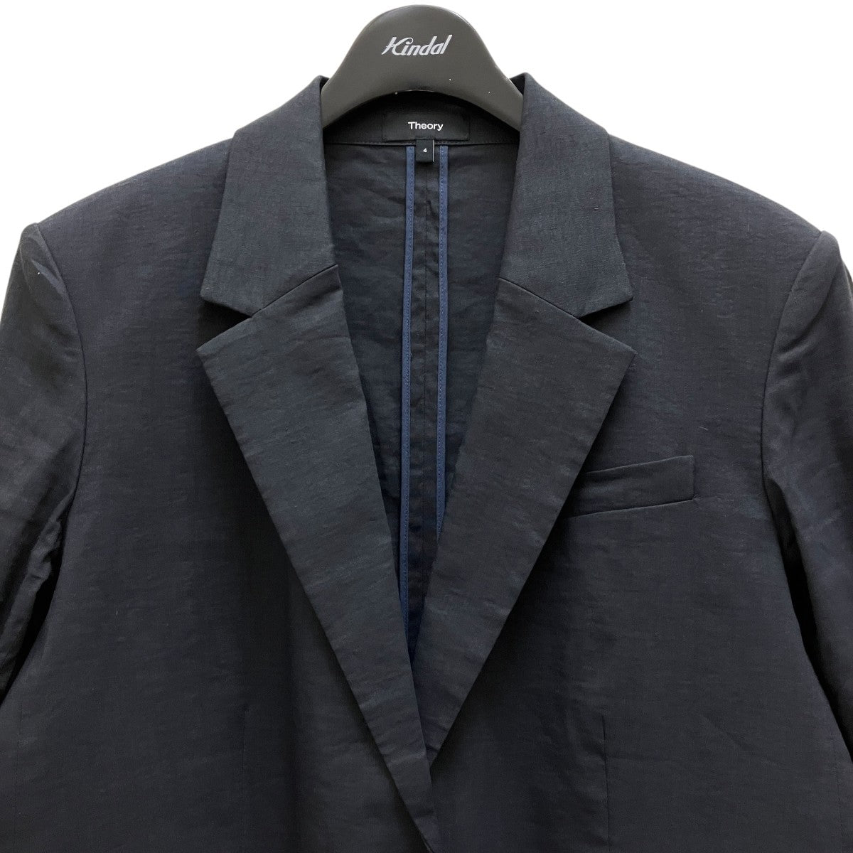 theory リネン混ジャケット5104107 Good Crunch Wash Straight Blazer J 古着・中古-3枚目のアイテム画像
