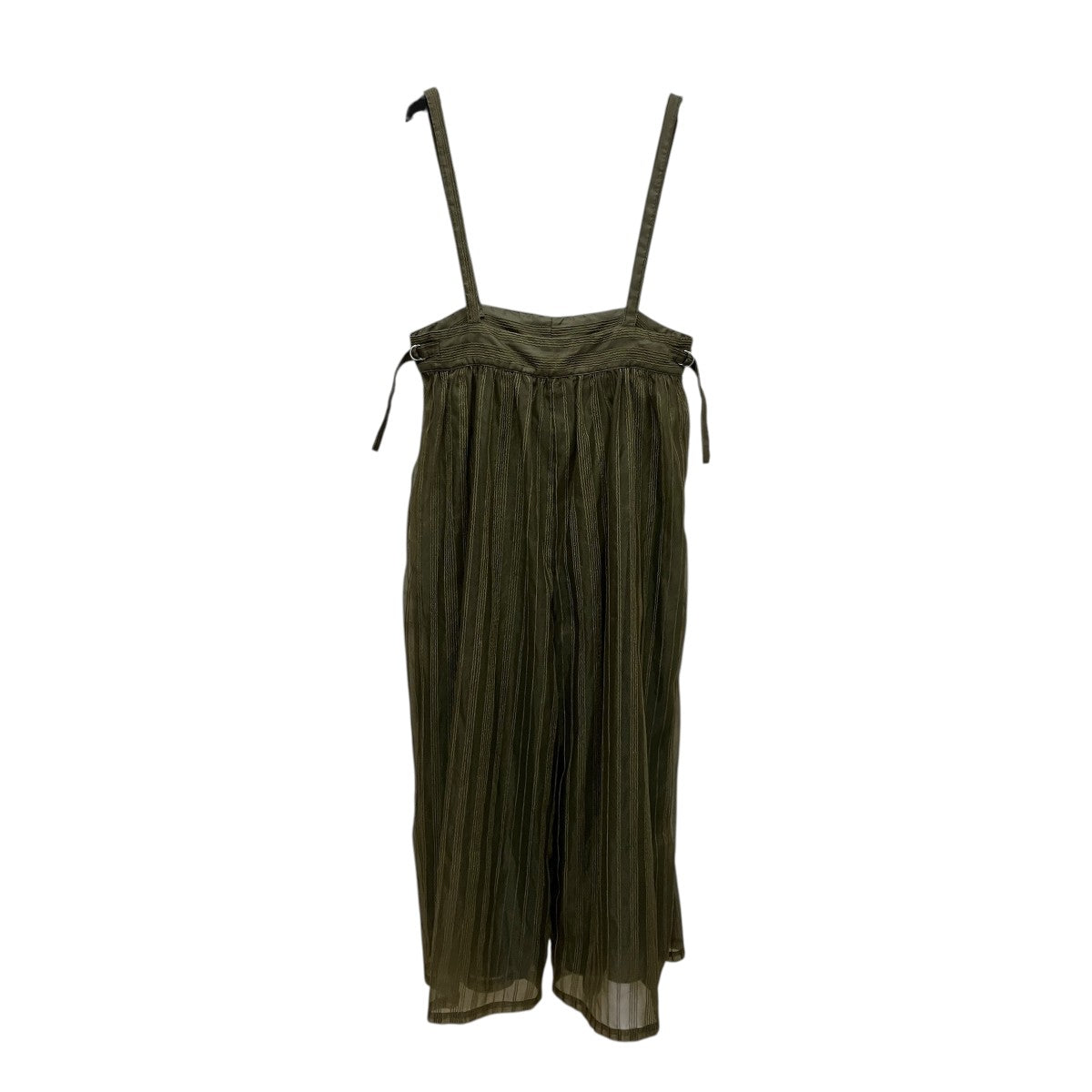 AMERI(アメリ) SHEER STRIPE SUSPENDER PANTSサスペンダーパンツ