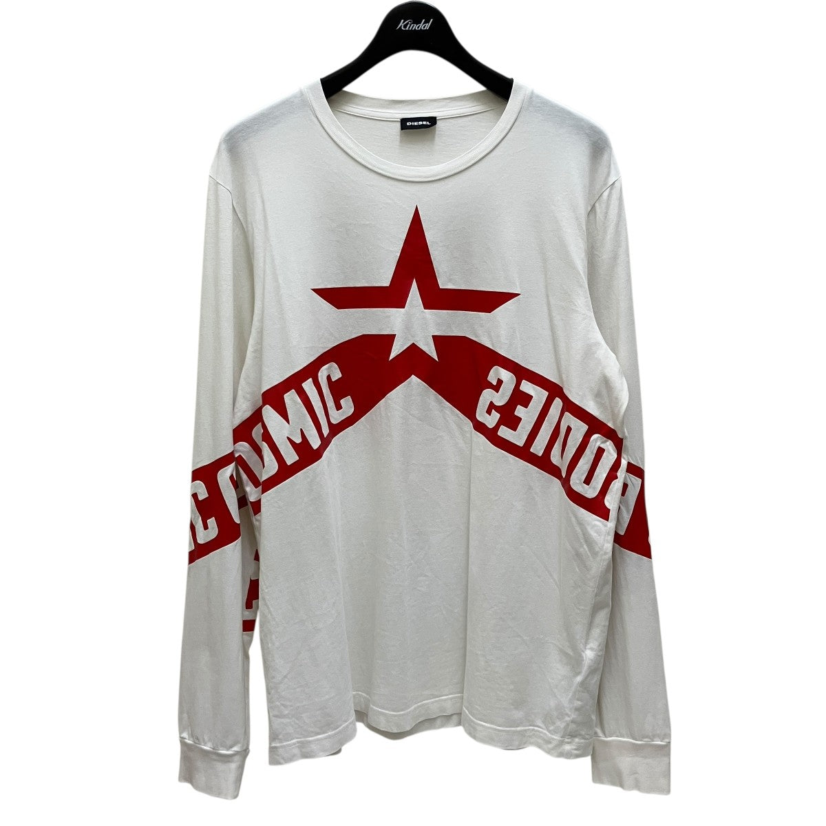 DIESEL ホワイト 長袖カットソーL DIESEL(ディーゼル) 長袖Tシャツ ホワイト サイズ L｜【公式】カインド