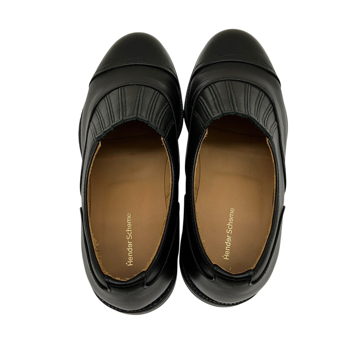 Hender Scheme(エンダースキーマ) front goreレザーシューズ ブラック
