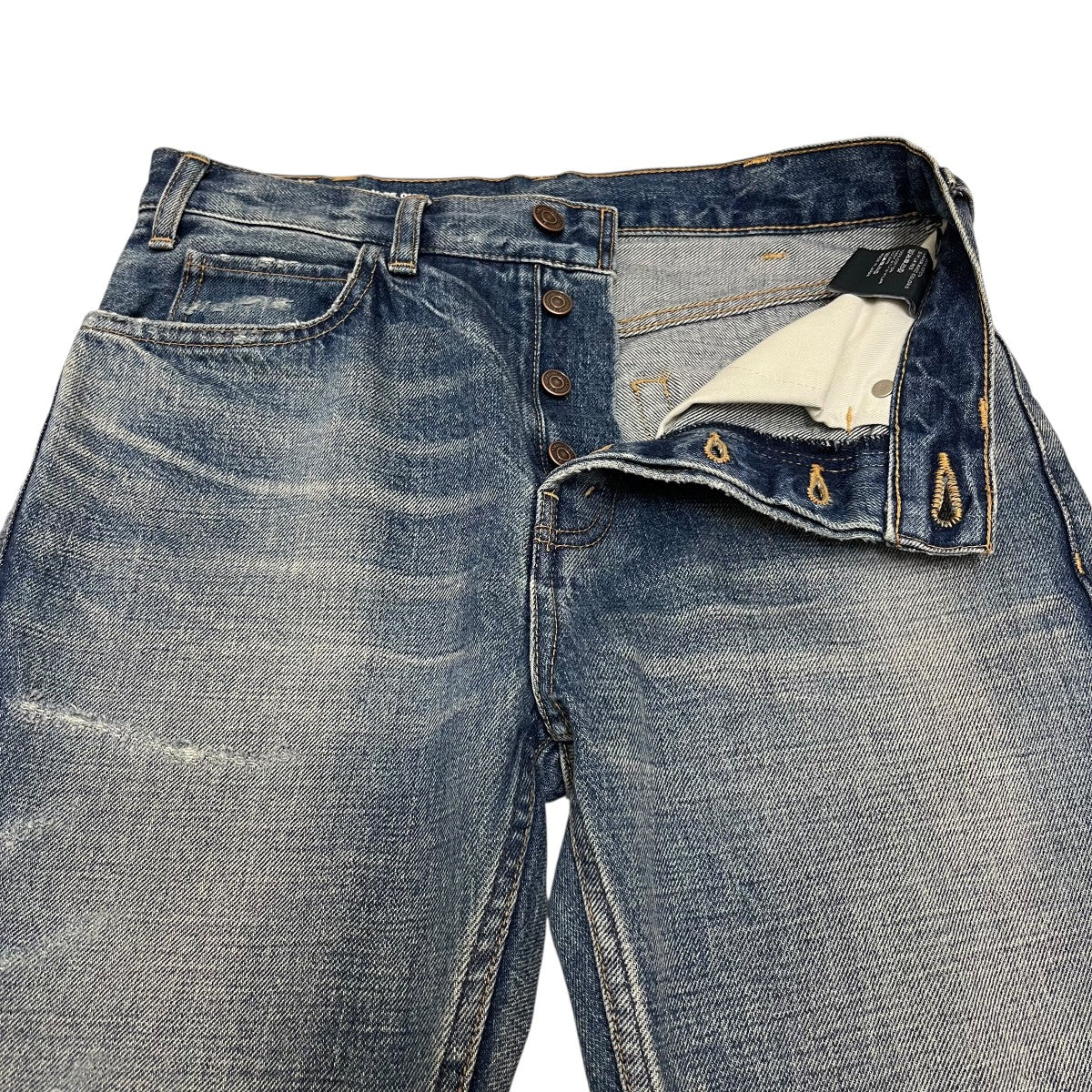 良品 ディーゼル FANKER ダメージ加工 デニムパンツ くすみブルー W26 良品 ディーゼル FANKER ダメージ加工 デニムパンツ くすみ