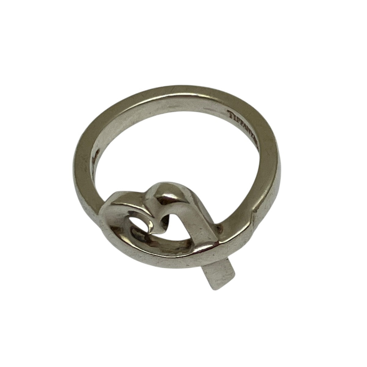 極美品 オールドティファニー ダブルラビングハート リング 7号 シルバー Tiffany & Co. ティファニー リング シルバー ラビングハート