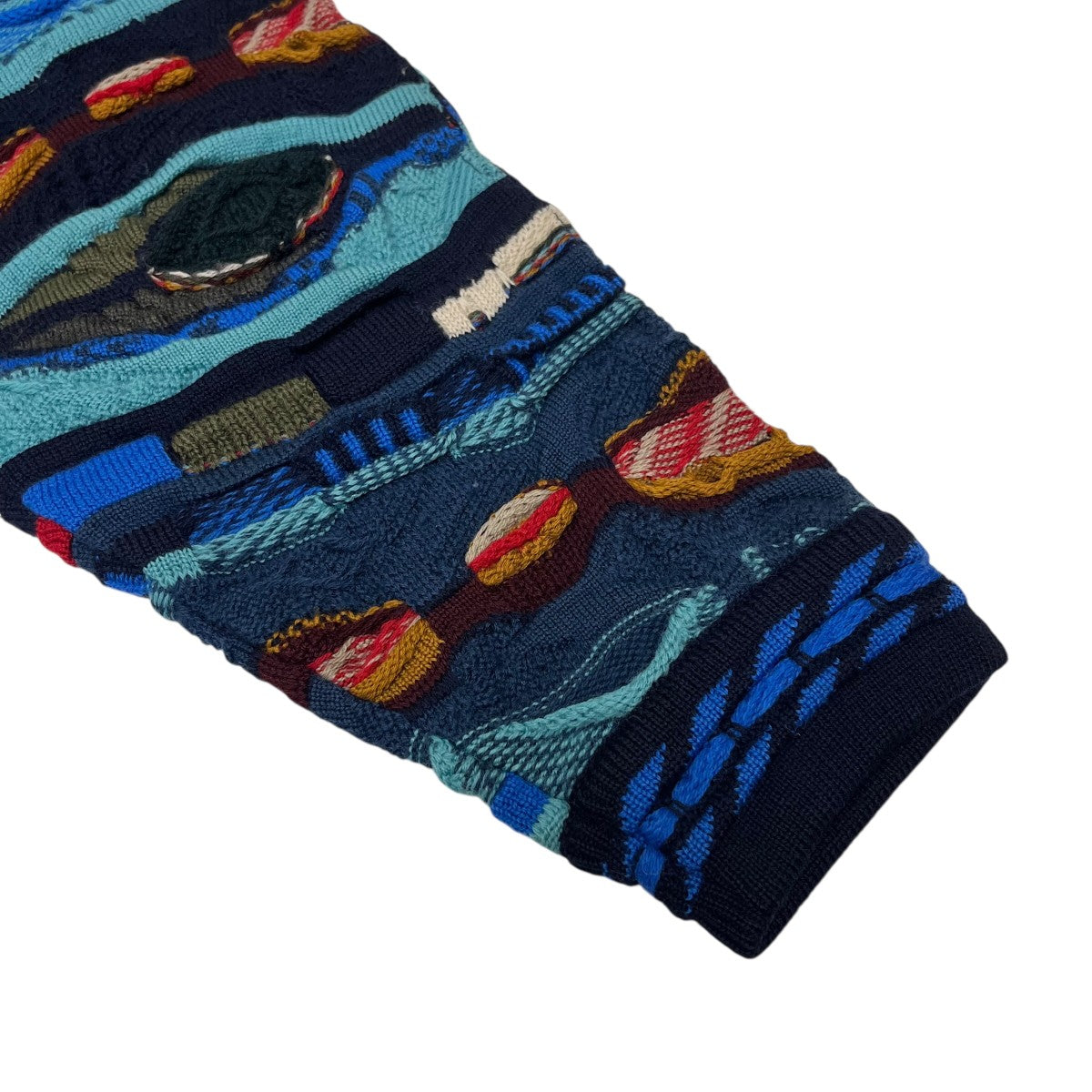 COOGI 3Dニット ブルー クージー Coogi 3Dニット ブルー サイズ：L : カインドオルYahoo