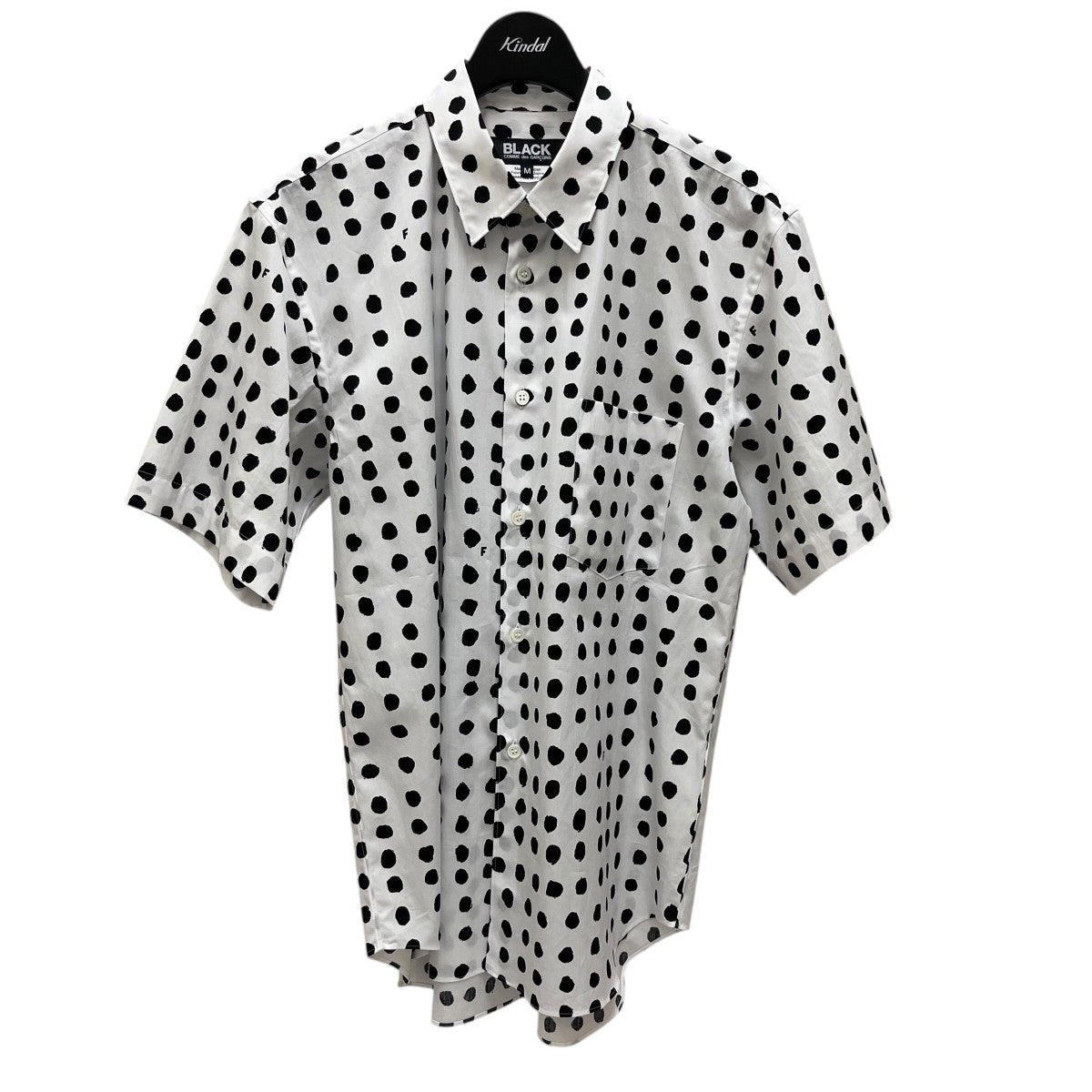 BLACK COMME des GARCONS ドット柄半袖シャツ1O-B008 古着・中古-1枚目のアイテム画像