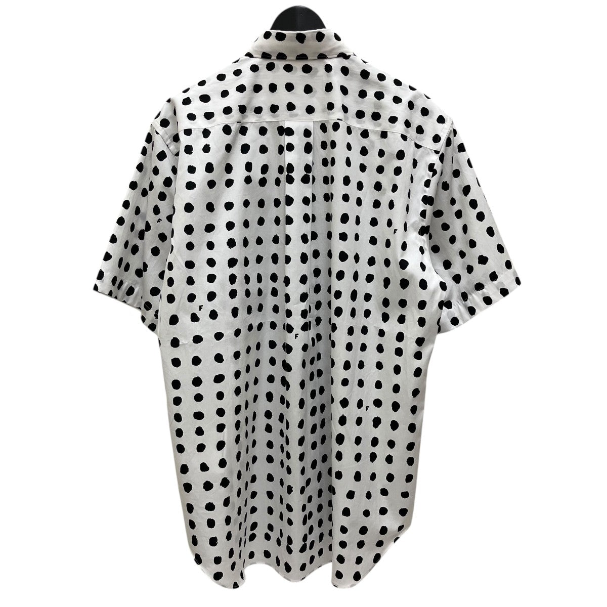 BLACK COMME des GARCONS ドット柄半袖シャツ1O-B008 古着・中古-2枚目のアイテム画像