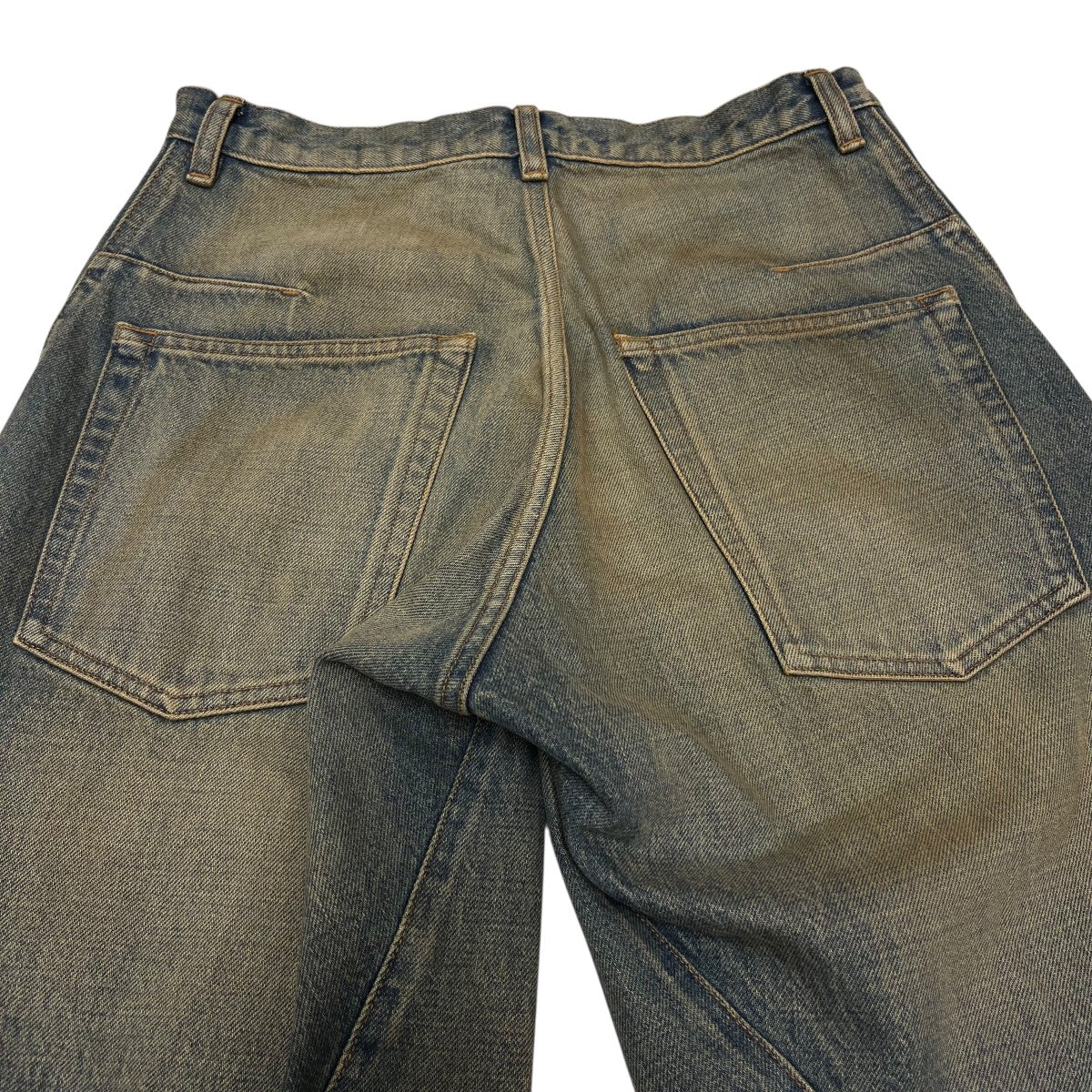 NVRFRGT(ネバーフォーゲット) 3D TWISTED WIDE LEG JEANS INDIGOデニム