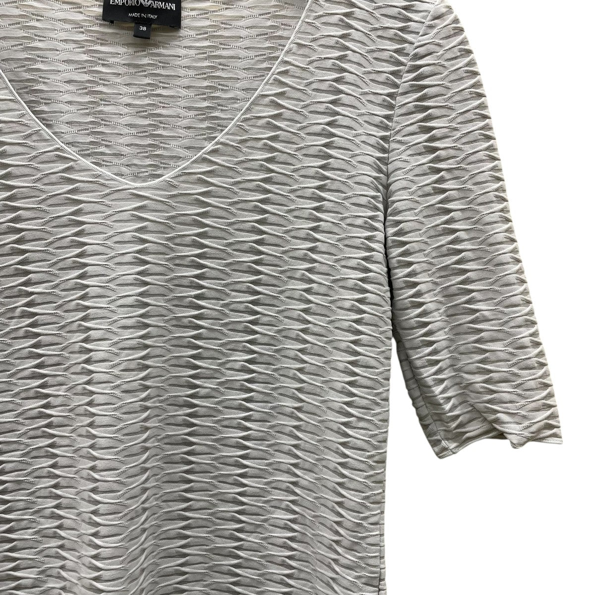 EMPORIO ARMANI ボートネックTシャツ 古着・中古-4枚目のアイテム画像