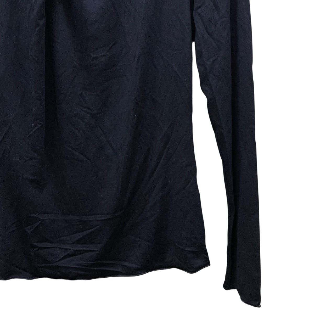 人気商品✨エンポリオアルマーニ【40】長袖カットソー レース イタリア製 黒 EMPORIO ARMANI tシャツ 「エンポリオ アルマーニ」長袖Tシャツ