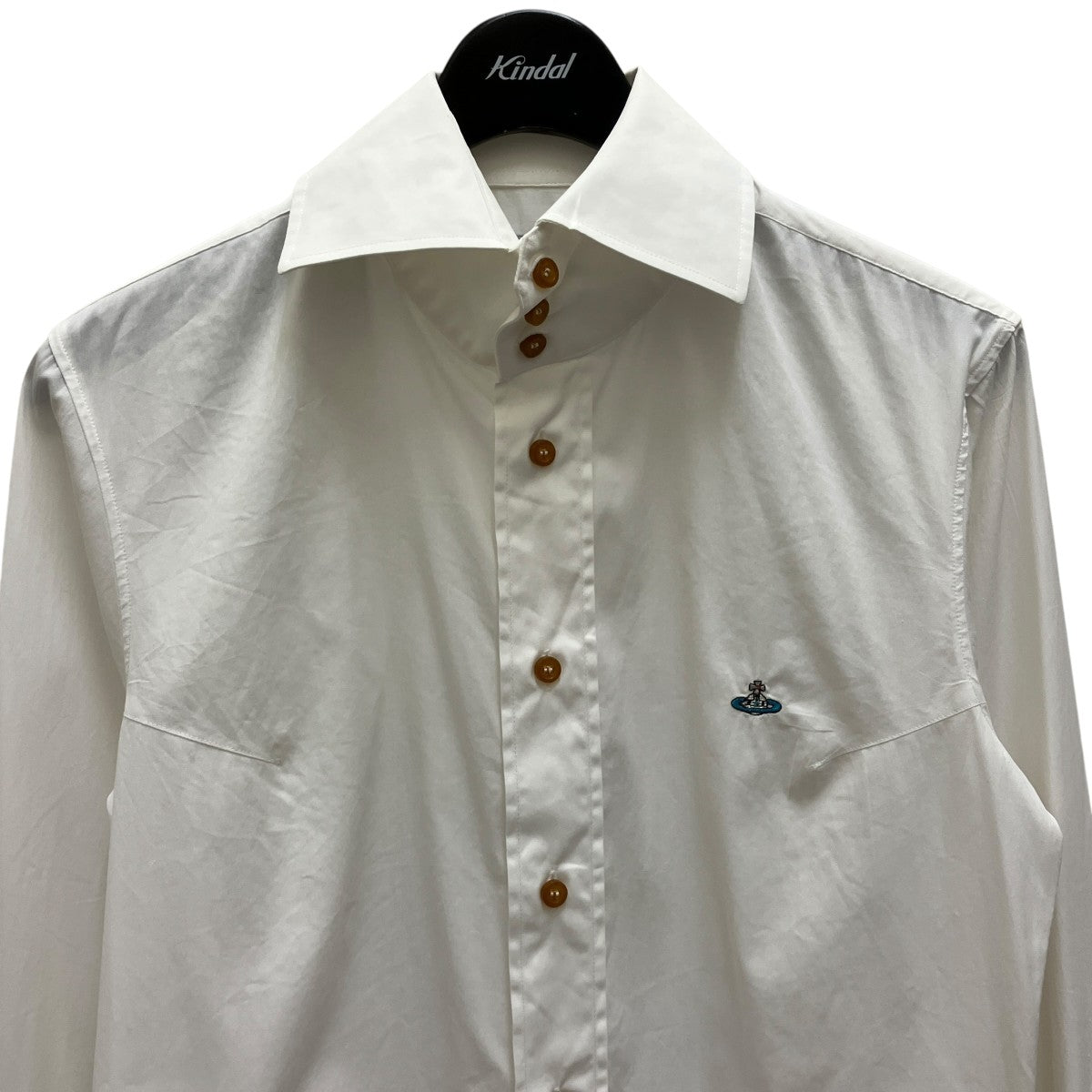【専用】vivienne westwood man デザイン　シャツ　ホワイト 希少】VIVIENNE WESTWOOD MAN シャツ 大きい襟 白 44 - メルカリ