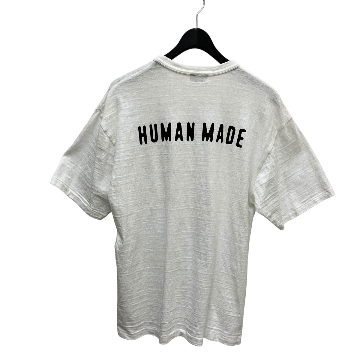 【HUMAN MADE】ヒューマンメイド Tシャツ ロゴ 半袖 WH/BK HUMAN MADE(ヒューマンメイド) ロゴ半袖Tシャツ ホワイト サイズ