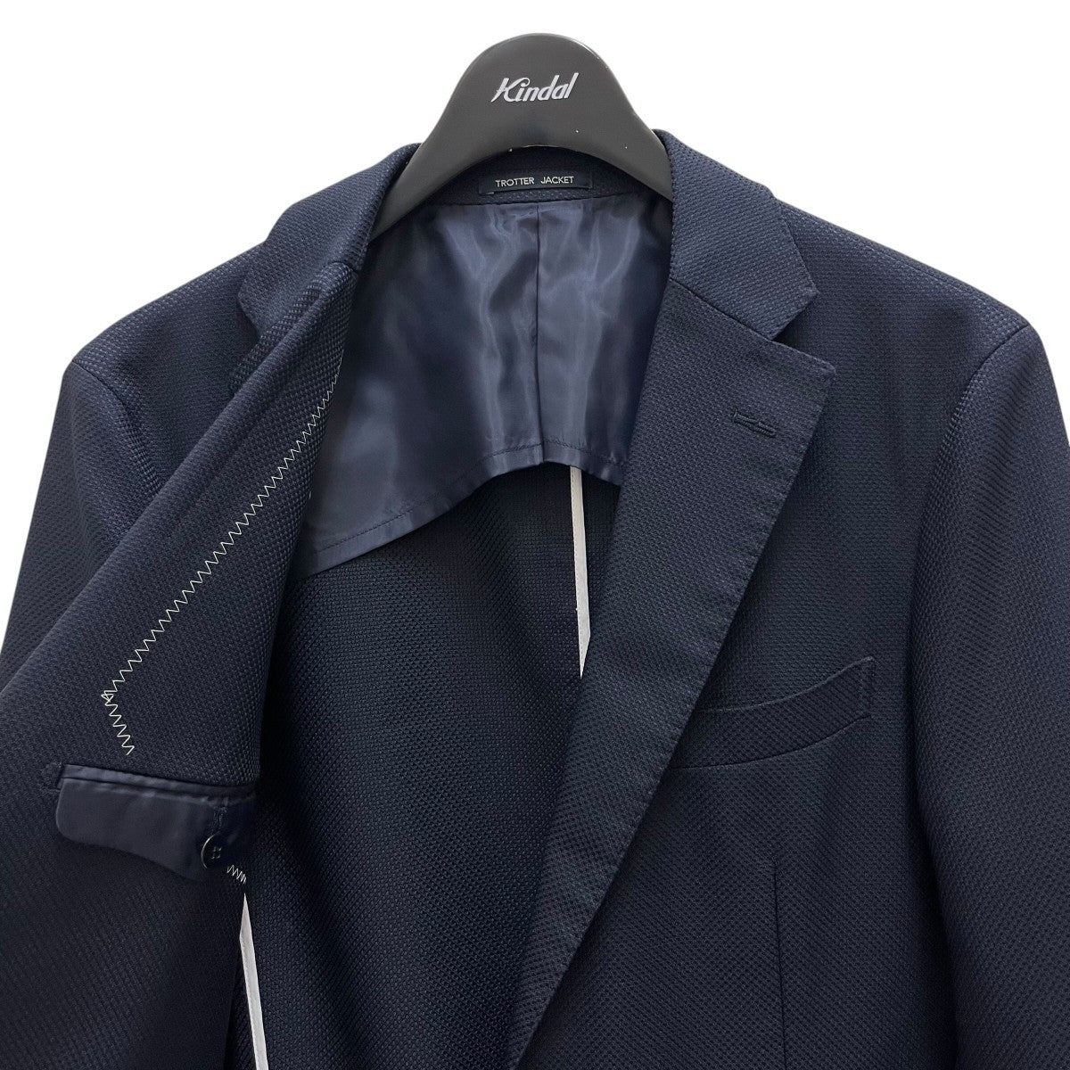 【美品】MACKINTOSH テーラード ネイビー LL 40 大きいサイズ 美品】MACKINTOSH テーラード ネイビー LL 40 大きいサイズ