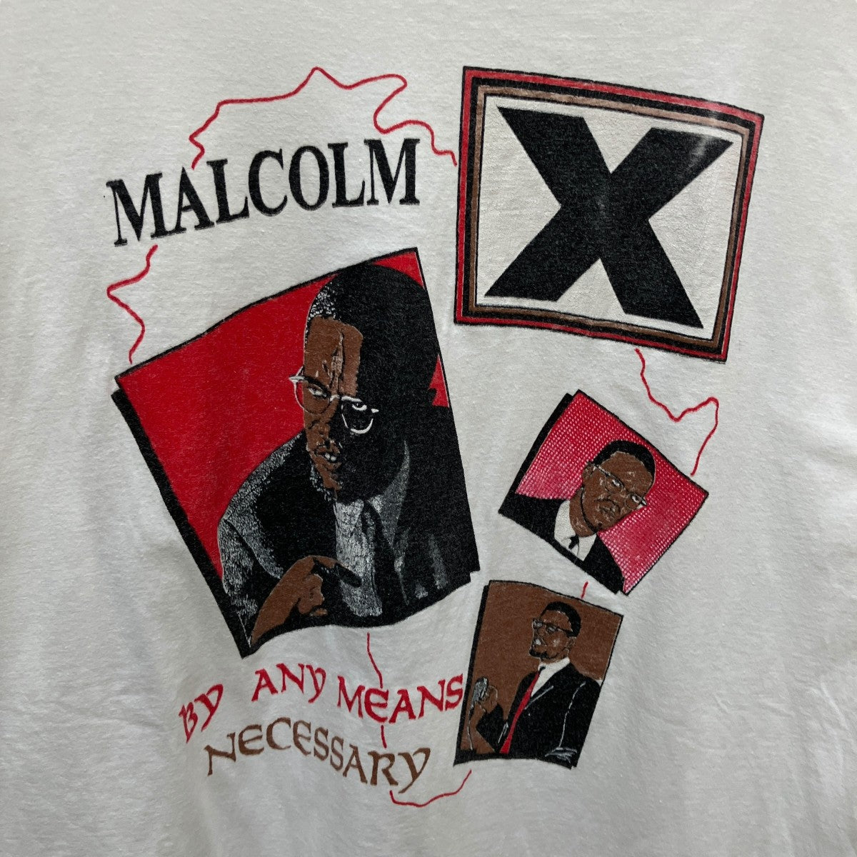 マルコムX 90S半袖Tシャツ