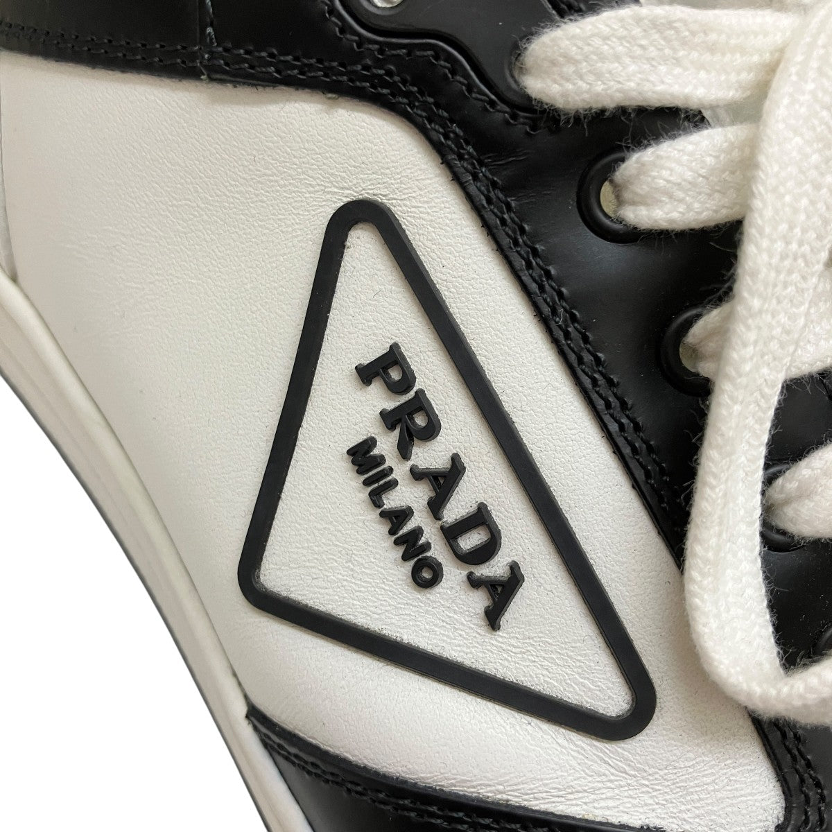 PRADA(プラダ) スニーカー2EE363 2EE363 ブラック×ホワイト