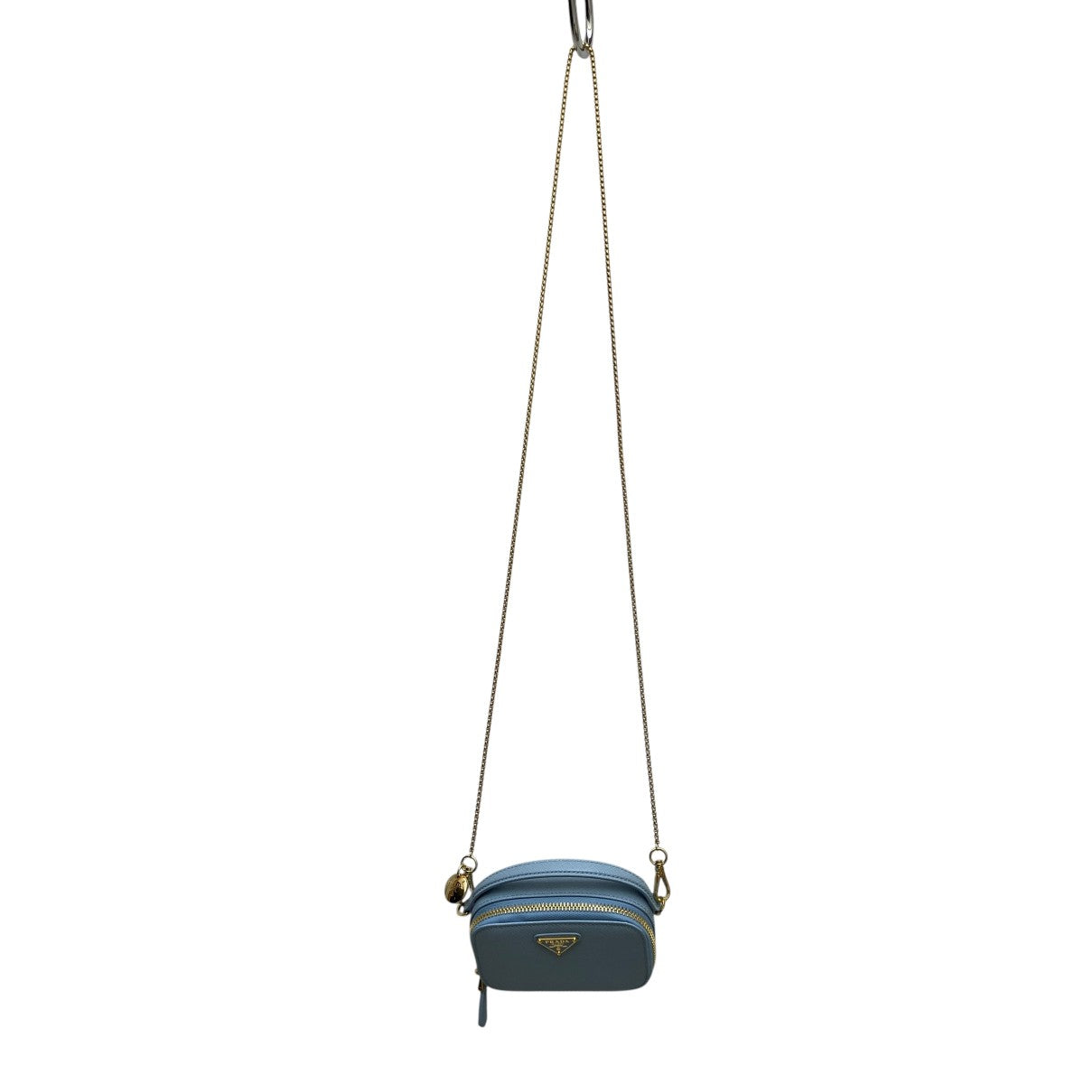 PRADA サフィアーノトライアングル ミニポーチミニショルダーバッグ1NR025 古着・中古-2枚目のアイテム画像
