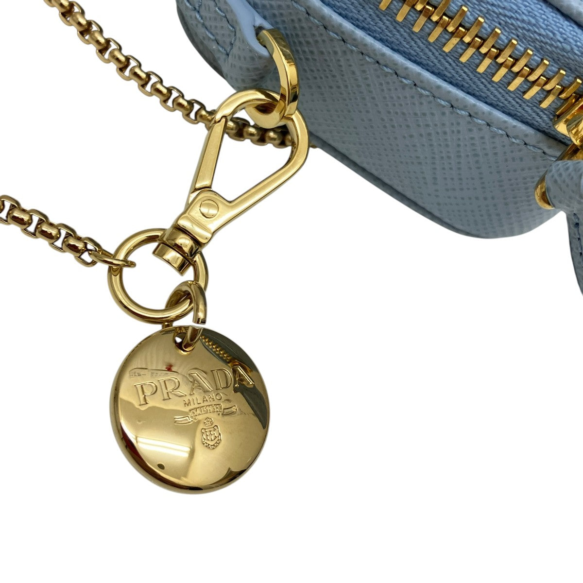 PRADA サフィアーノトライアングル ミニポーチミニショルダーバッグ1NR025 古着・中古-7枚目のアイテム画像