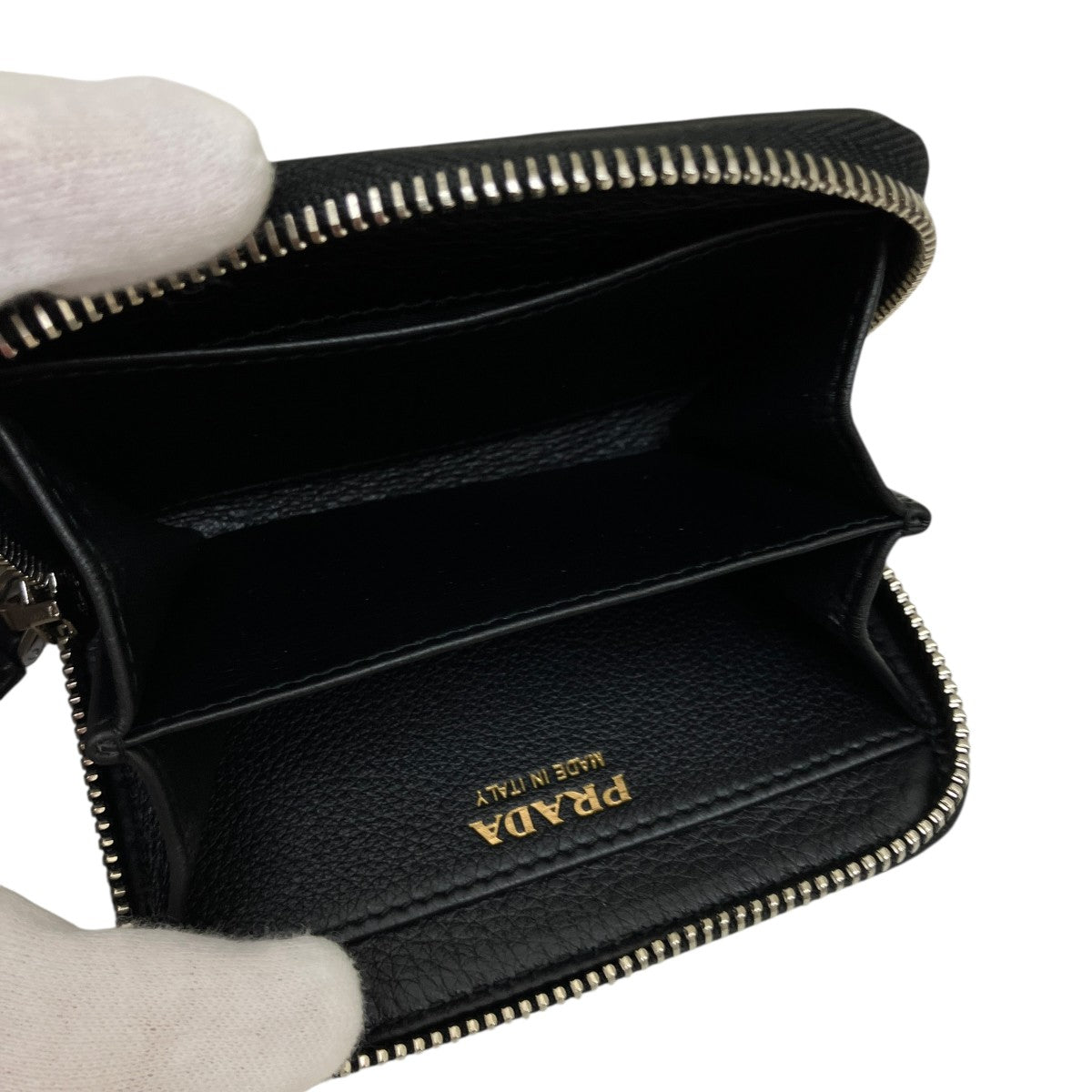 PRADA SOFT GRAINコンパクトウォレット2MM003 古着・中古-6枚目のアイテム画像