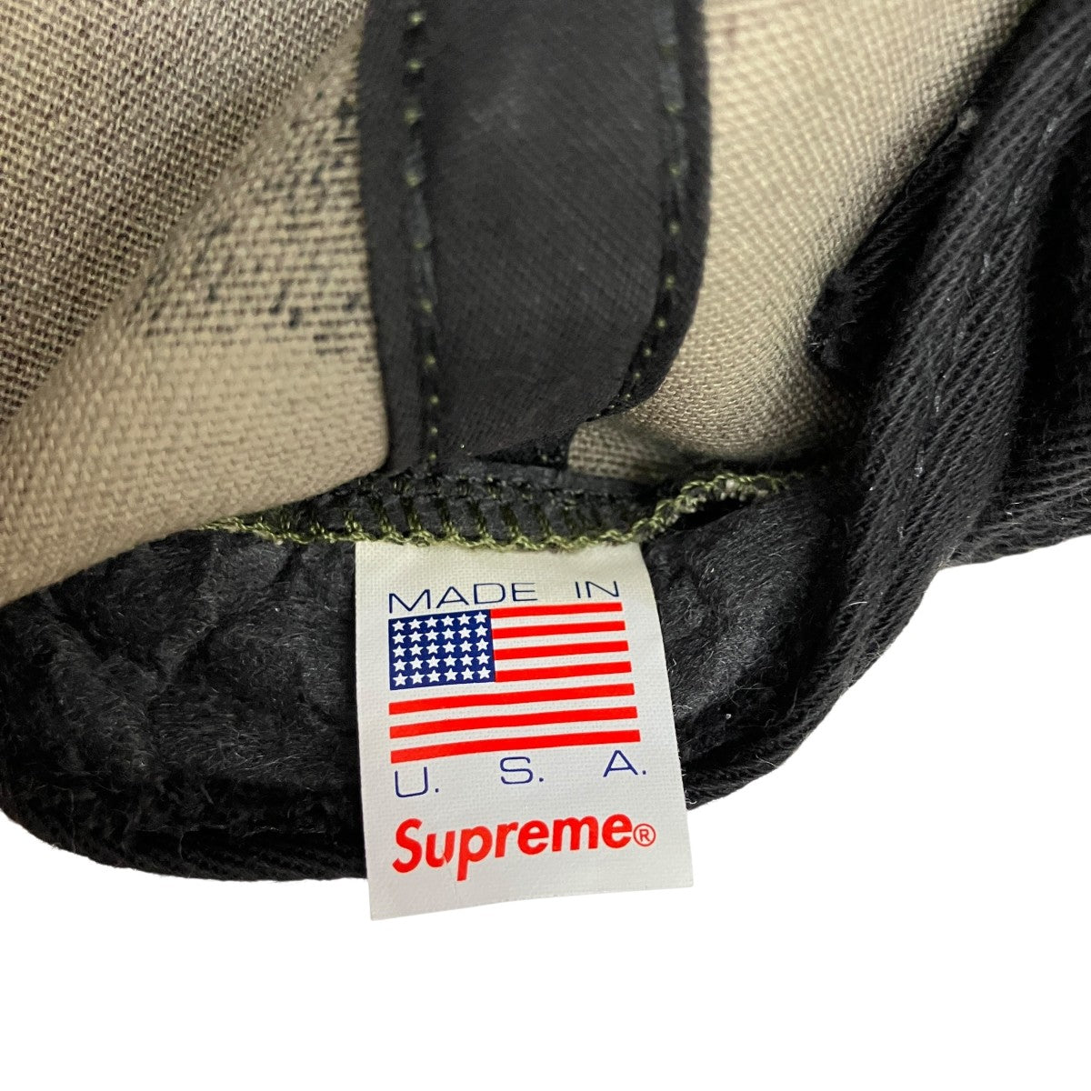 Supreme キャップ カーキ　usa製 Supreme ワークキャップ カーキ色 USA製ヴィンテージ 通販