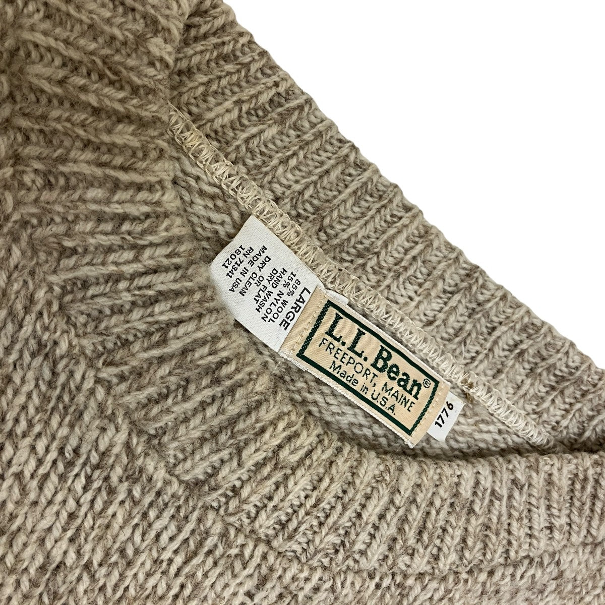 L．L．Bean 90S vintageクルーネックニット 古着・中古-6枚目のアイテム画像
