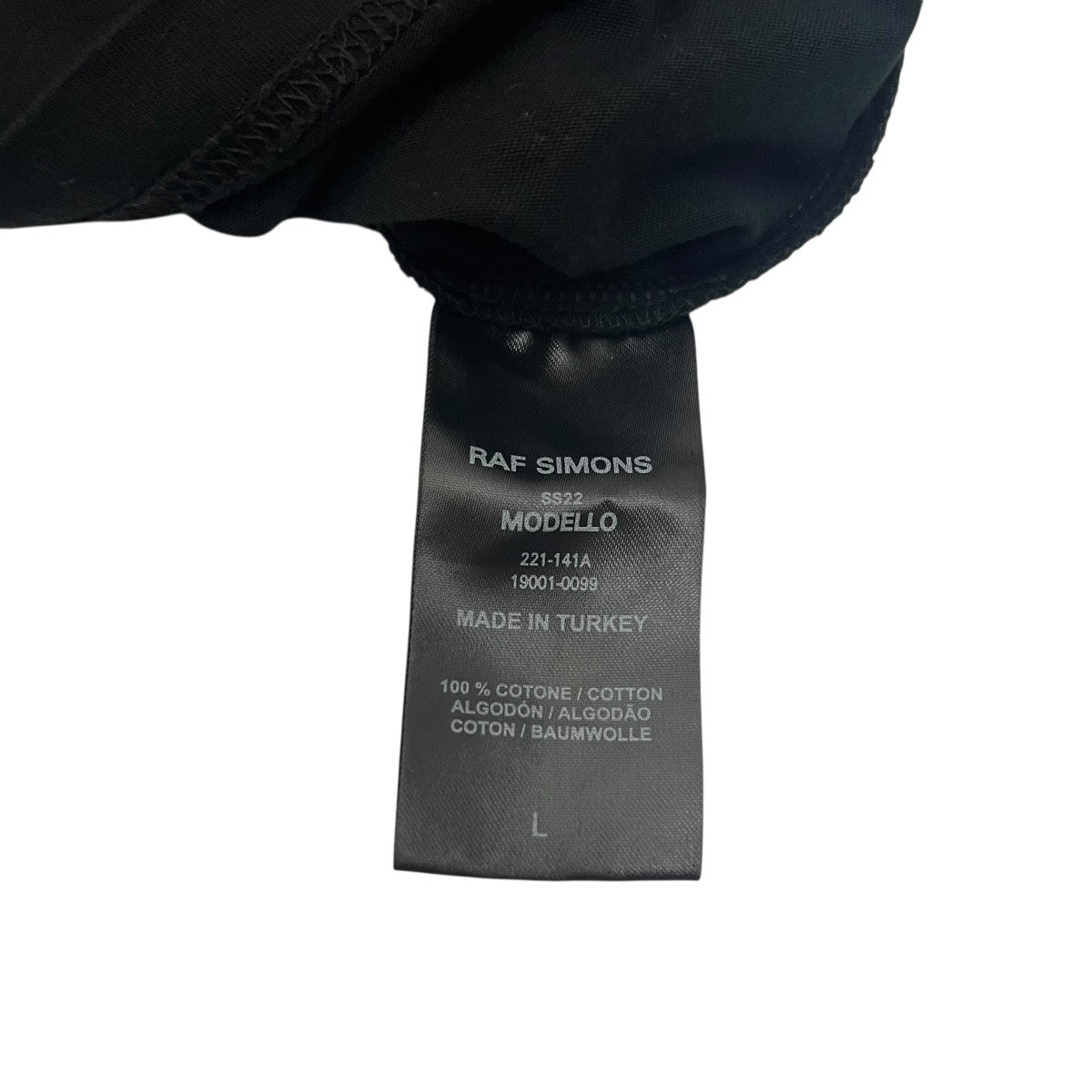 RAF SIMONS 半袖Tシャツ221-141A 古着・中古-4枚目のアイテム画像