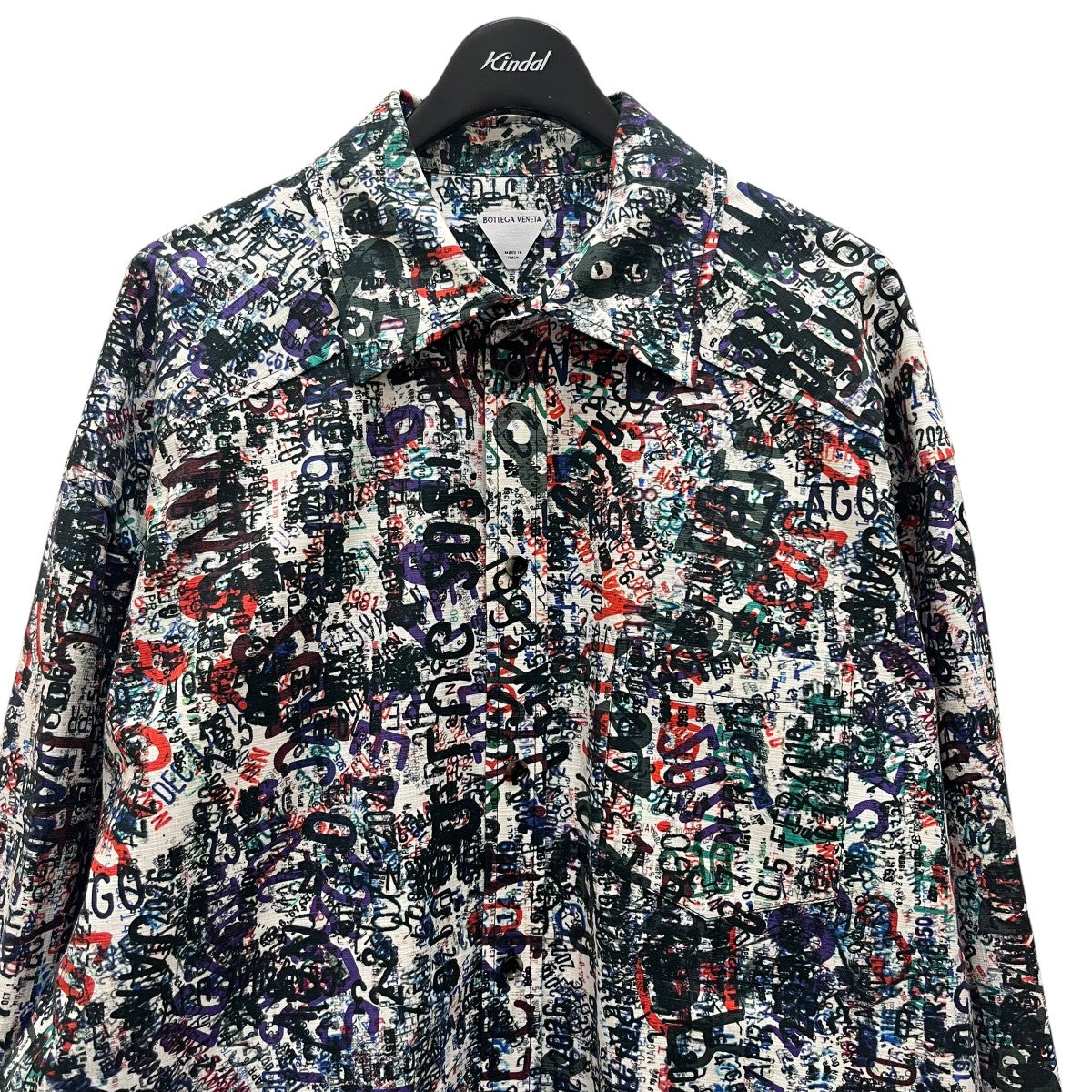 BOTTEGA VENETA 総柄オーバーサイズシャツ798323 V4OG0 古着・中古-3枚目のアイテム画像