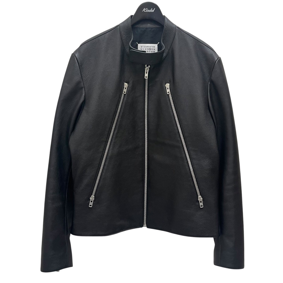 [最終値下げ]MM6 19AW ハの字パデットライダースジャケット ブラック Maison Margiela メゾンマルジェラ ハの字ライダースジャケット