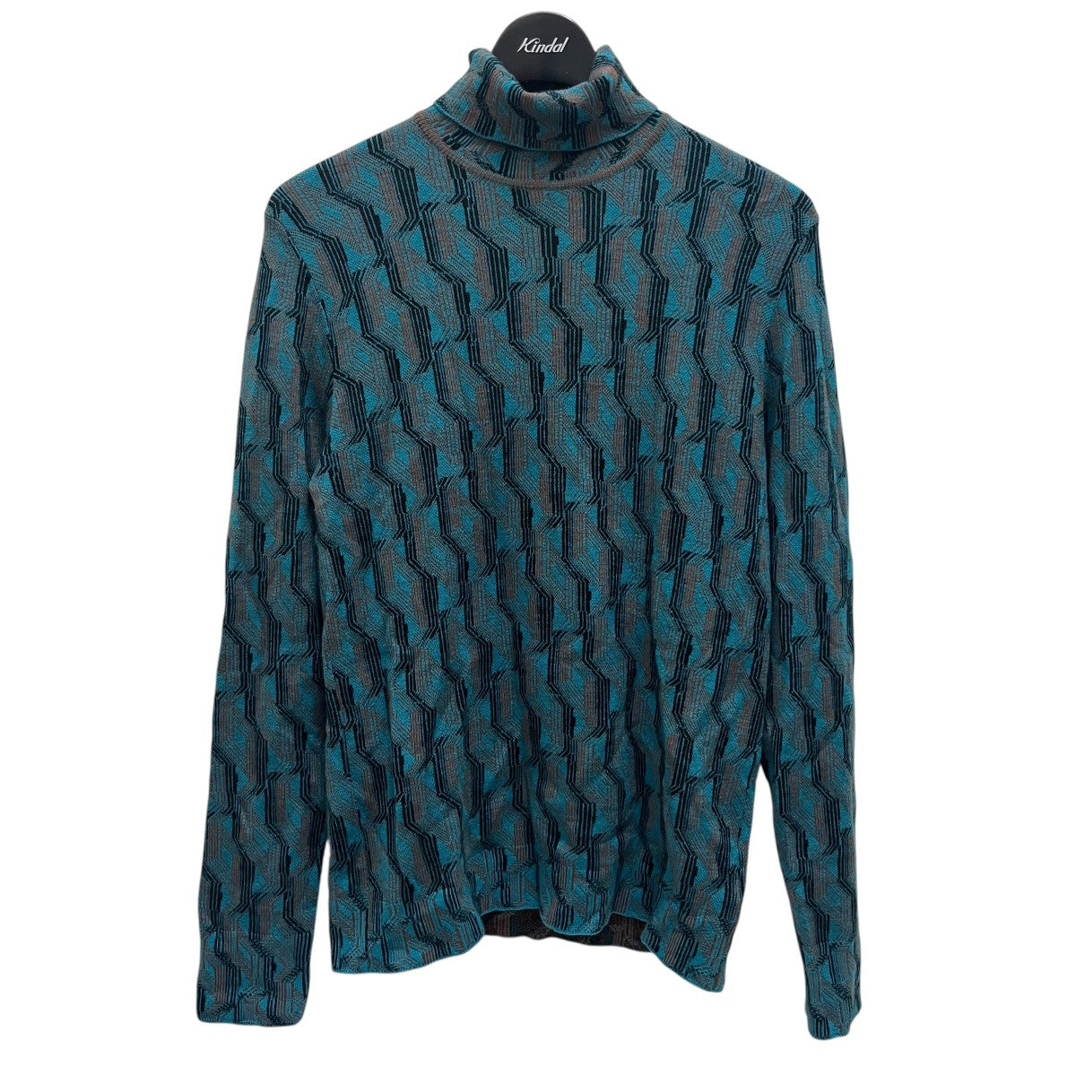 PRADA 総柄タートルネックニット 古着・中古-1枚目のアイテム画像