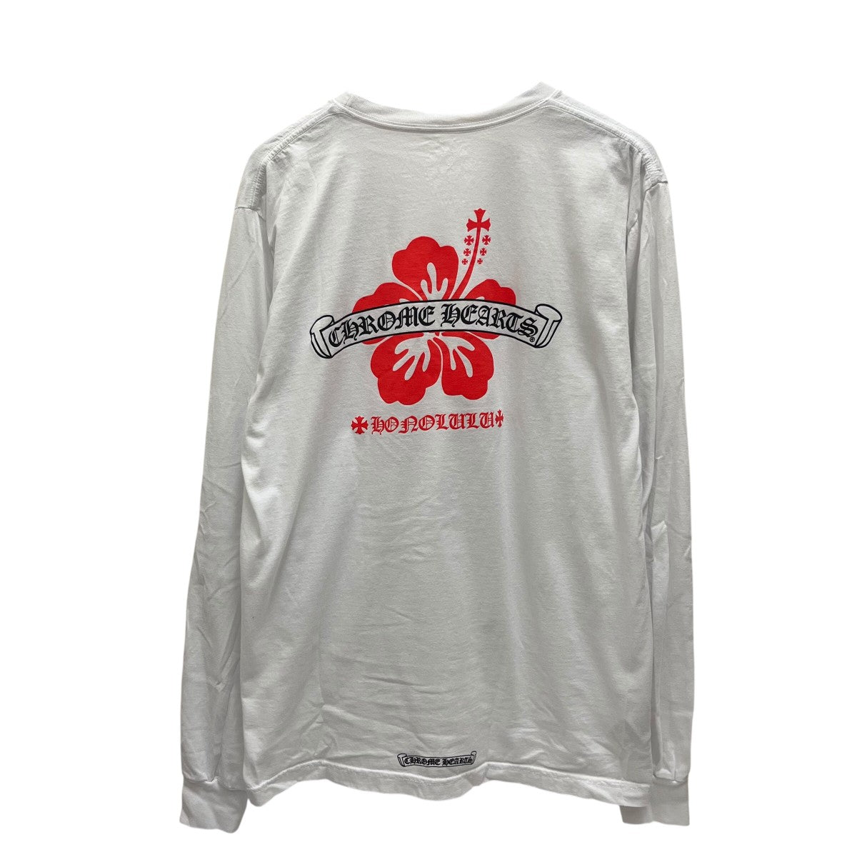 【ホノルル限定】クロムハーツ　ロンT 新品 クロムハーツ ハワイ ホノルル限定 ロンT 白 長袖M Tシャツ