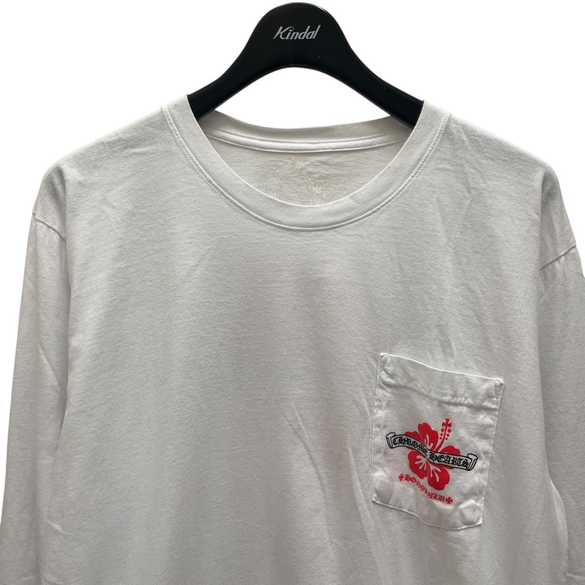 CHROME HEARTS ホワイトロンT美品 ハワイホノルル店購入 クロムハーツ Tシャツ L ハワイ ホノルル 限定 長袖 ホワイト 白
