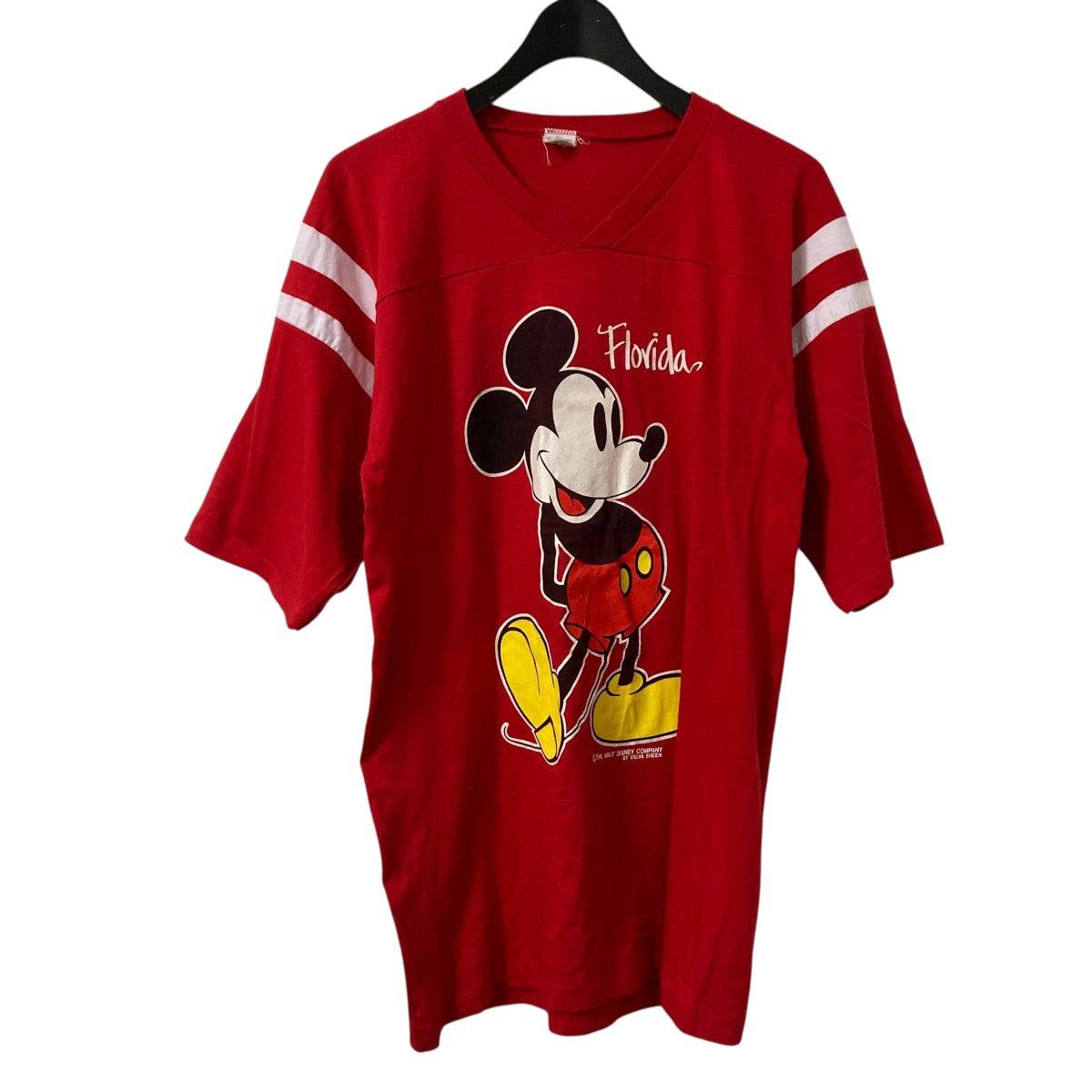 70S ベルバシーンリンガーネック USA製綿ポリ半袖Tシャツ
