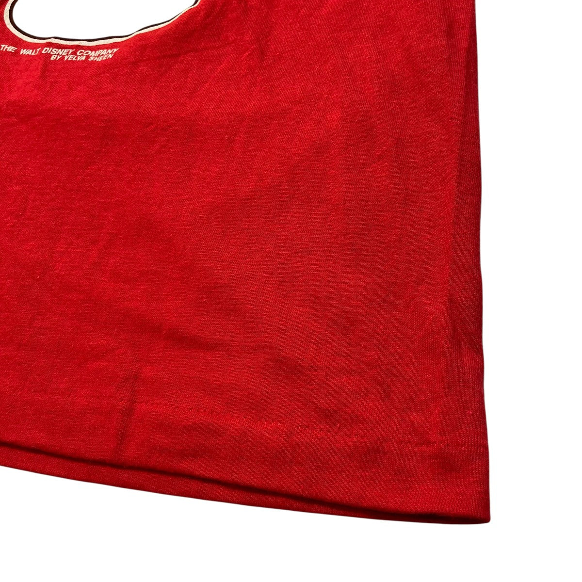70S ベルバシーンリンガーネック USA製綿ポリ半袖Tシャツ