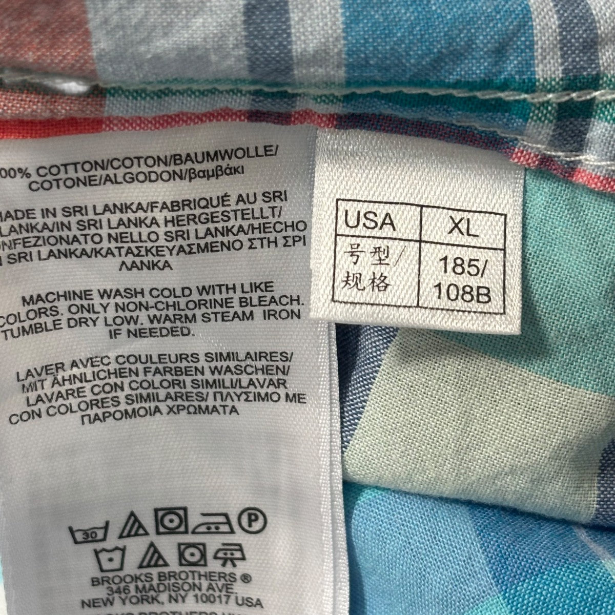BROOKS BROTHERS コットン半袖シャツ 古着・中古-6枚目のアイテム画像