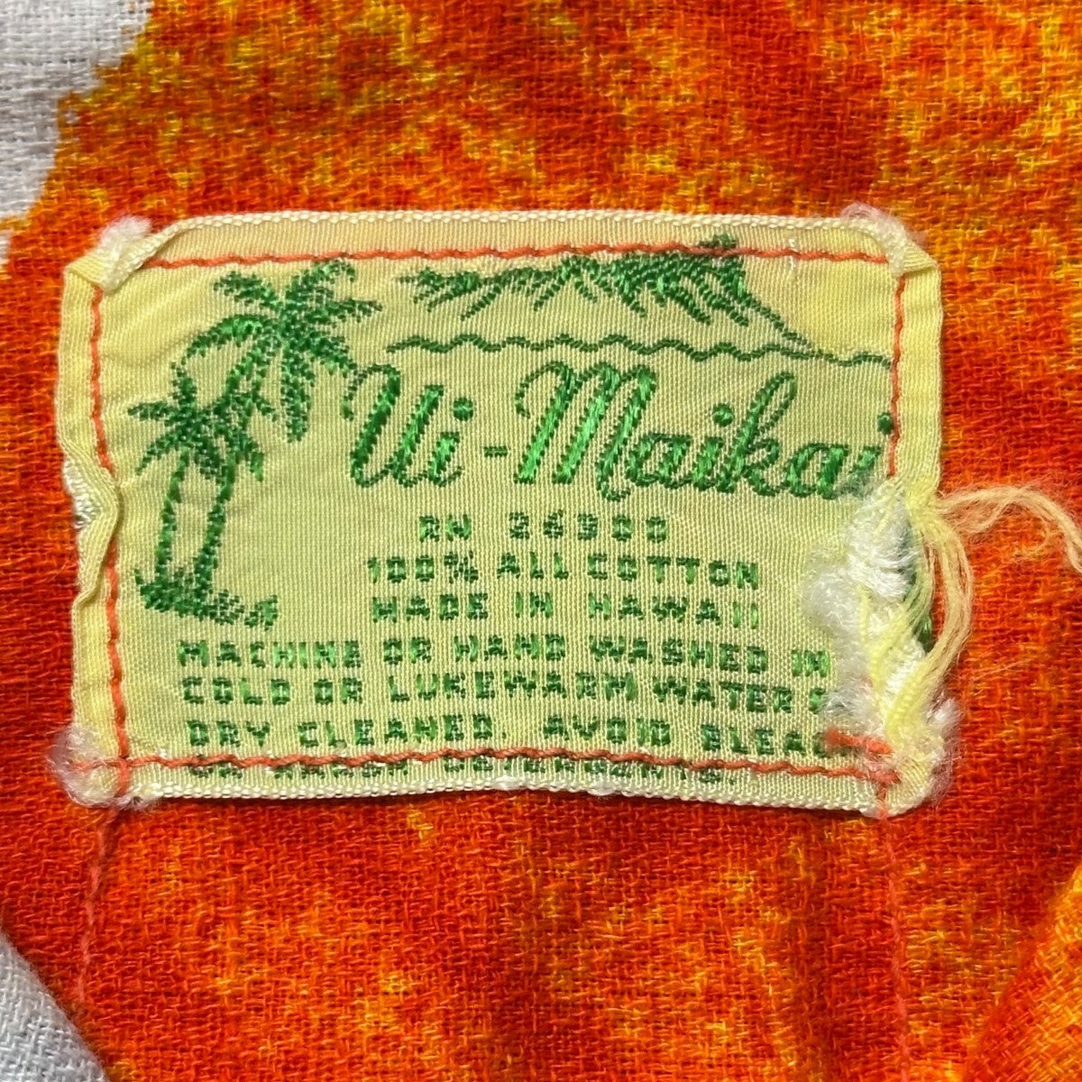 ui maikai 70Sアロハシャツ 古着・中古-6枚目のアイテム画像