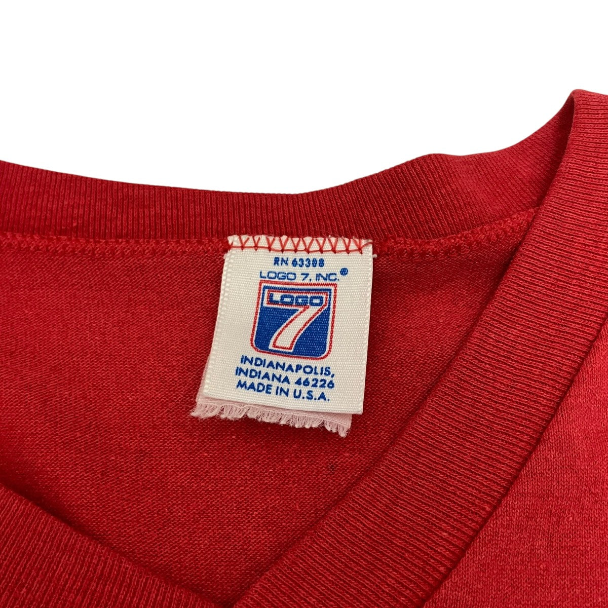 80S vintageVネックTシャツ