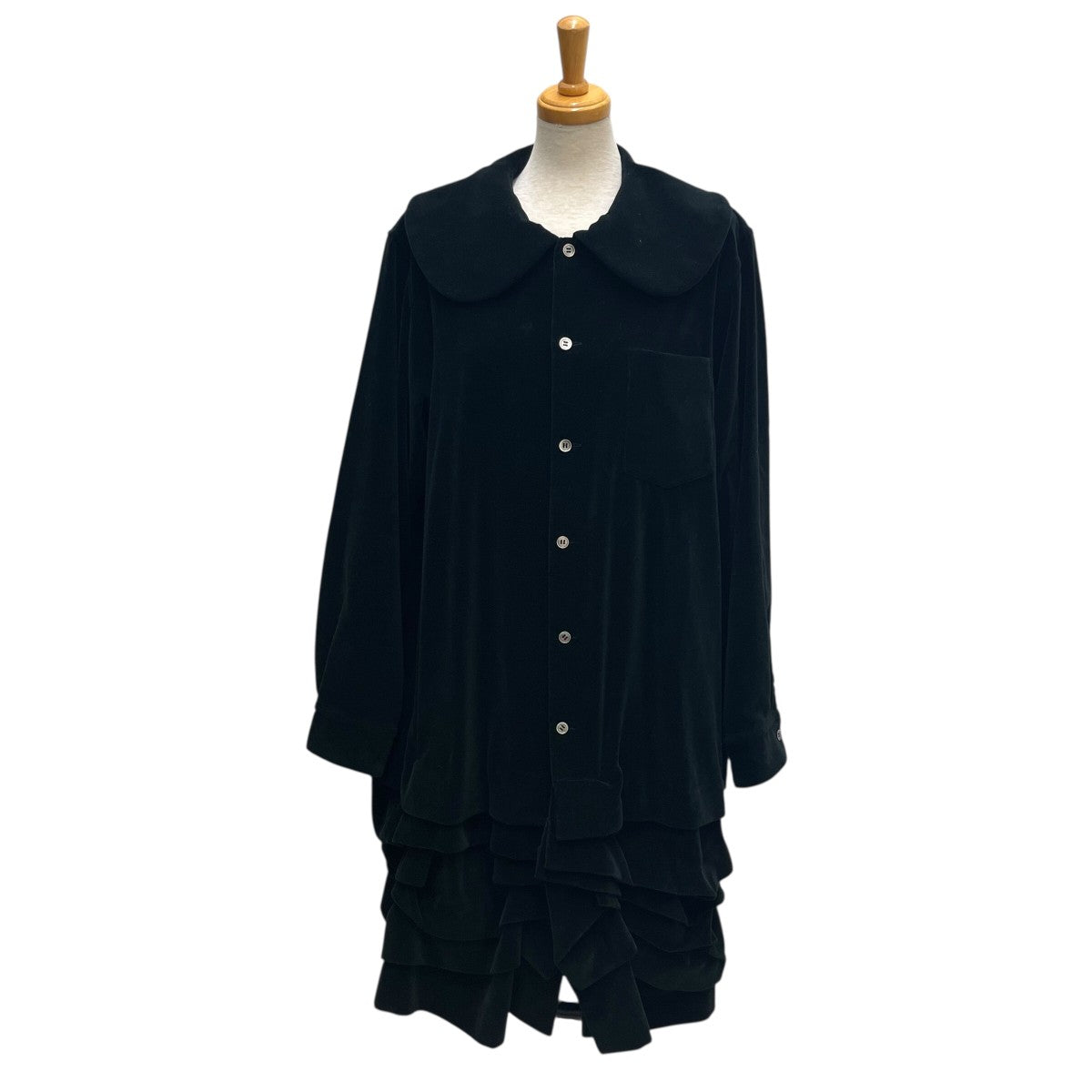 ▪トリココムデギャルソン ブラック ベストフレアワンピース カットデザイン tricot COMME des GARCONS(トリココムデギャルソン) 2021AW